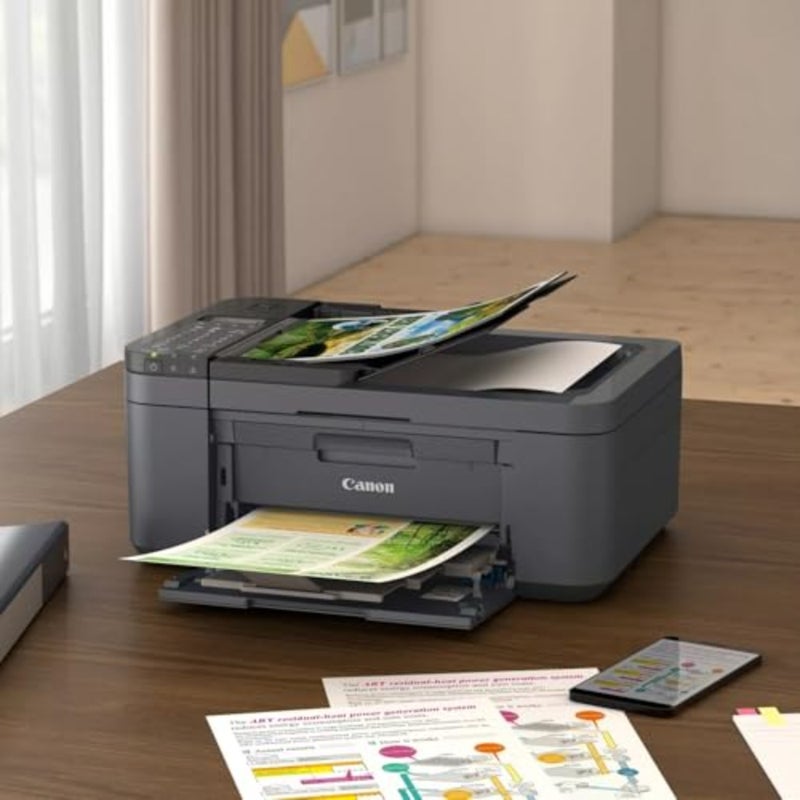 PRINTER PIXMA TR4645 BK: 1 unit for home office use, compact black plastic design, fast wireless printing, black color, energy-efficient - Image 4
