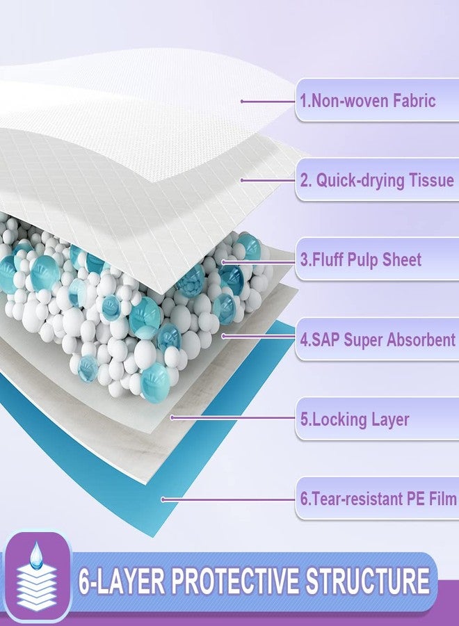 IMMCUTE Puppy Pee Pads 22"x23"-150 Count | Dog Pee Training Pads Super Absorbent & Leak-Proof | Disposable Pet Piddle and Potty Pads for Puppies | Dogs | Doggie| Cats | Rabbits - Image 4