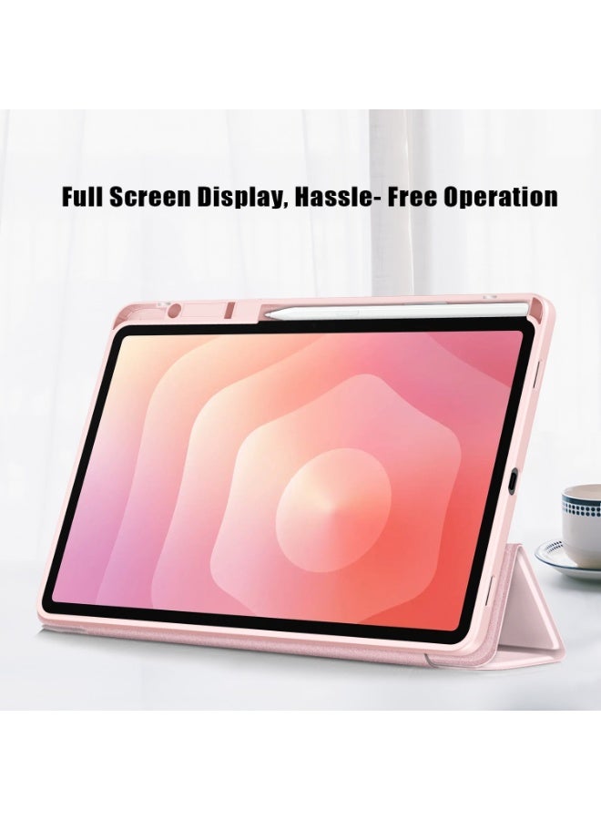 general Case for Samsung Tab S11 SM-X730 11 Inch with Pen Holder,Clear Transparent Hard PC Back Cover Smart Trifold Stand Case for Galaxy Tab S11 ,Auto Wake/Sleep - Image 3