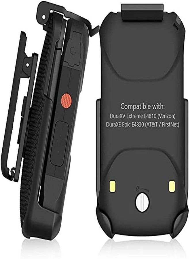 جراب BELTRON لهواتف DuraXV و DuraXE Epic و DuraXA - جراب متين مزود بمشبك حزام دوار لهواتف Kyocera DuraXE Epic E4830 AT&T/FirstNet و DuraXV Extreme E4810 و Extreme+ E4811 Verizon Flip Phone - Image 2