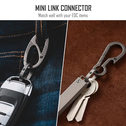 KeyUnity KA30SW Titanium Side-Opening Oval Key Ring – Lightweight EDC Connector for Car Keys, Tools, and Outdoor Gear - Image 4