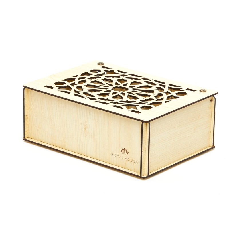 Royalhouse Premium Wood (Hard Mdf) Tea Storage Box Organizer (White)  Eco-Friendly Multi-Functional Decorative Box  9 Compartments For Assorted Variety Of Tea Bags And Small Items - Image 4