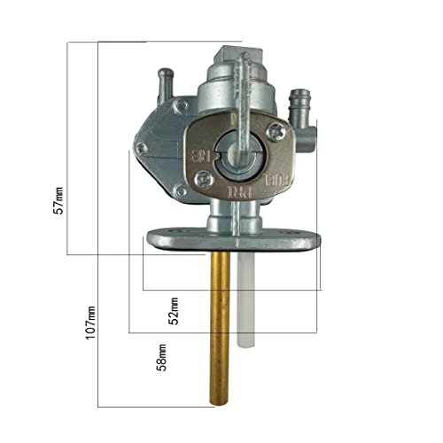 Cylinman Gas Fuel Valve Petcock Switch - Fit for Suzuki LT80, LTZ400, Z400, LTZ250, LTF300, Kawasaki Vulcan 750, VN750, 500, EN500, Zephyr 750, ZR750 - Image 2
