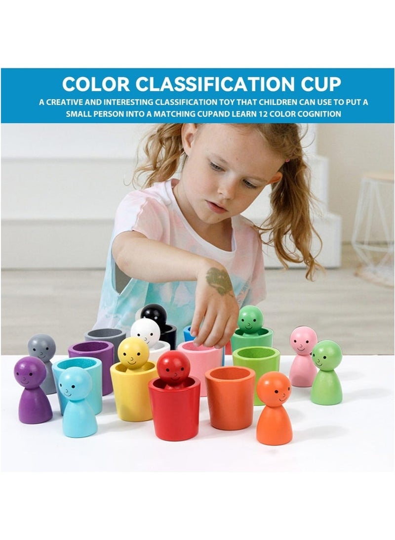 general 12 Gnomes Colour Sorting Toys, Toddler Montessori Toys for 3+ Year Olds, Baby Dolls Wooden Games, Preschool Color Matching Toy for Learning Colour Sorting and Counting - Image 3