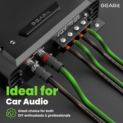 GEARit Pro Series 16AWG Speaker Wire, 16 Gauge Speaker Wire Cable (100 Feet / 30 Meters) Great Use for Home Theater Speakers and Car Speakers, Transparent Black/Green - Image 4