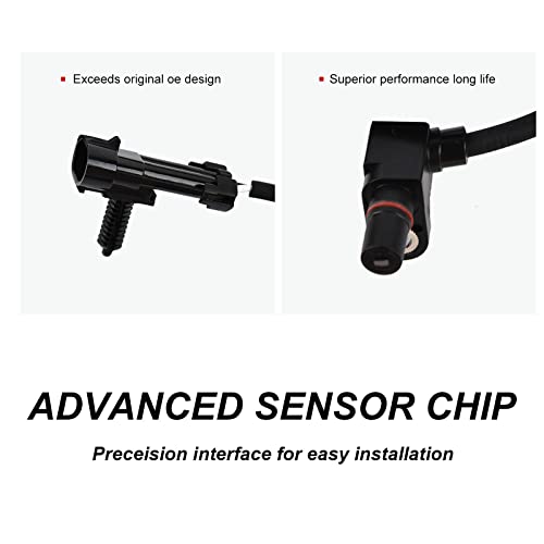 SPEEDWOW ABS Wheel Speed Sensor Front Left Right for Chevy Avalanche 1500, Silverado 1500, Suburban 1500, Tahoe| for GMC Sierra 1500 Yukon, XL| for Cadillac Escalade, ESV, EXT | 84356645 - Image 3
