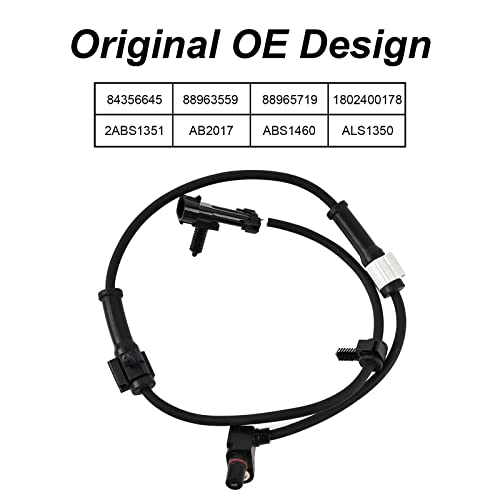 SPEEDWOW ABS Wheel Speed Sensor Front Left Right for Chevy Avalanche 1500, Silverado 1500, Suburban 1500, Tahoe| for GMC Sierra 1500 Yukon, XL| for Cadillac Escalade, ESV, EXT | 84356645 - Image 2