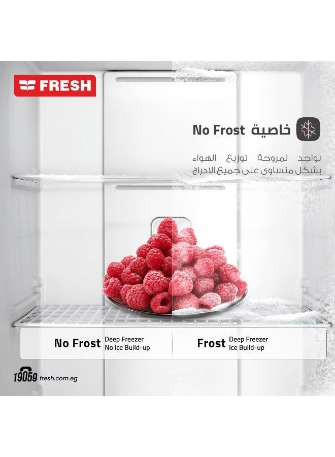 Fresh Upright Freezer FNU-LR250BC ,5 Drawers Black - Inner Hand - Image 4
