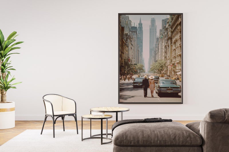 TNESSENTIAL Vintage Fifth Avenue NYC Street Photography Poster, Retro Manhattan Wall Art - Image 2