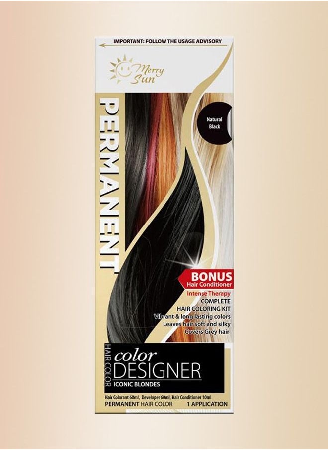 merry sun - Permanent Hair Color - Natural Black - Image 1