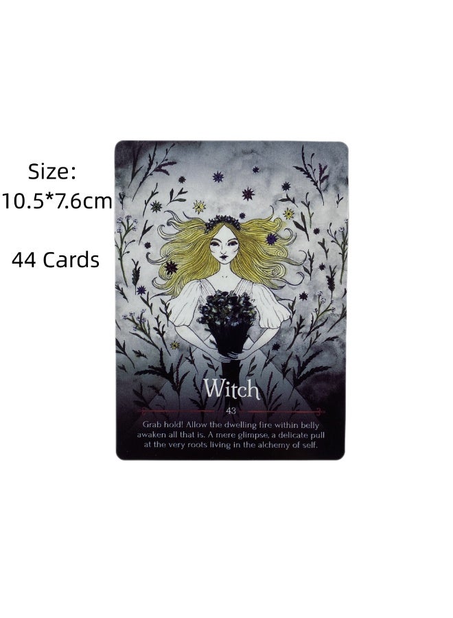NIBEMINENT The Witch of the Season Oracle Card Board Game Deck fortune-telling and Divination Tarot Card Family Game Version Party - Image 4