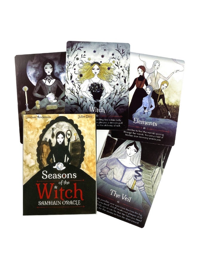 NIBEMINENT The Witch of the Season Oracle Card Board Game Deck fortune-telling and Divination Tarot Card Family Game Version Party - Image 2