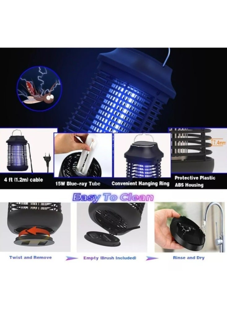 Upgrade Bug Zapper , 4200v Flying Insects Killer,Mosquito Killer With one replacement lamps ï¼Œ 3-meter extension cord and Switch,Electronic Mosquito Trap for Home, Garden suit for Outdoor and Indoor - Image 2