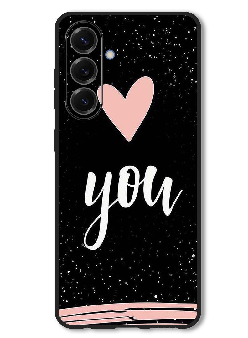 Theodor Case Compatible with Samsung Galaxy M56 6.74 Inch Protection Shockproof Bumper Cover Love You - Image 1