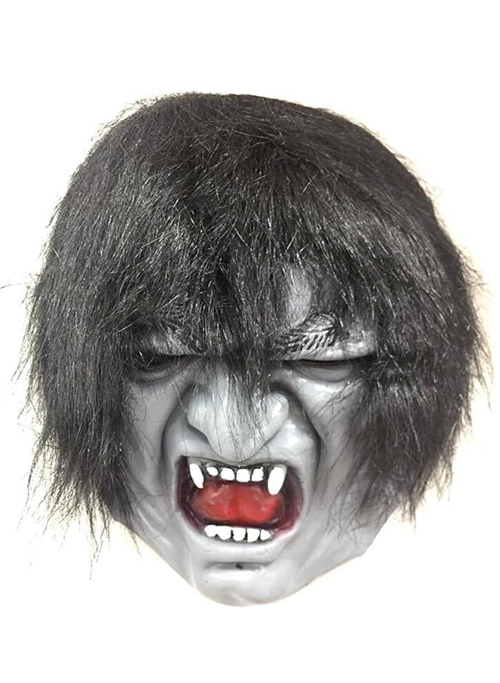 Brain Giggles BrainGiggles Scary Wolf Halloween Mask, Durable, Adjustable Full Face Halloween Costume Mask for Men & Women, Masquerade & Halloween Cosplay Party Face Cover for Adults, (Scary Wolf Mask) - Image 1