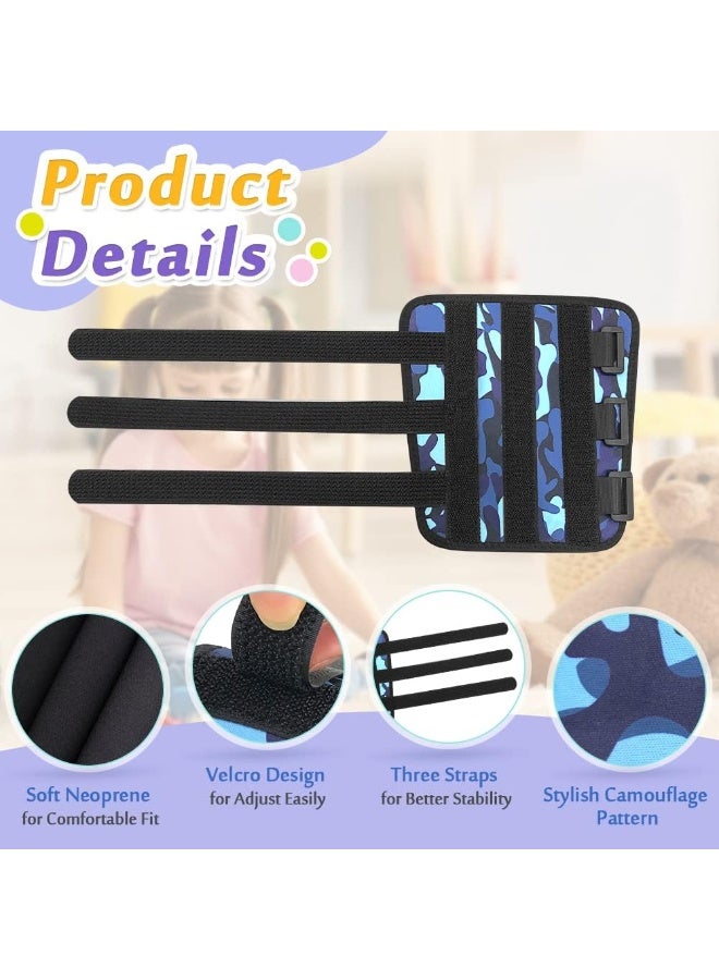 Mybow Thumb Sucking Stop for Kids Finger Guard Nail Biting Stopper Prevention Anti Skin Nose Picking Nail Biter Gloves Finger Sucking Stop Deterrent for Toddler Kids Elbow Brace Pediatric Arm Immobilizer - Image 2