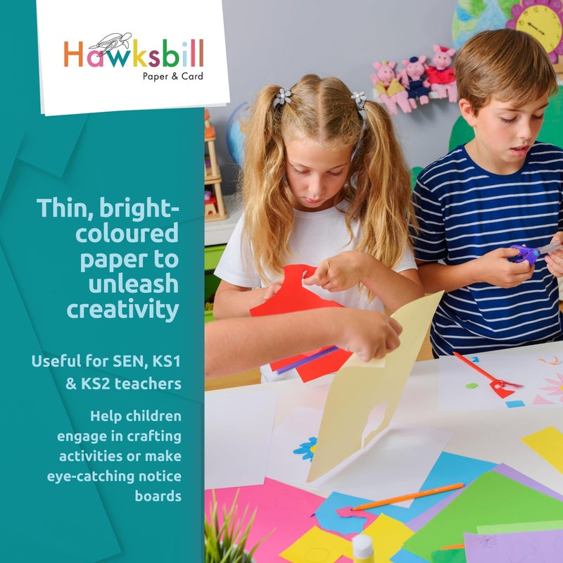 Hawksbill Orange Paper A4 80 GSM – 100 Sheet Pack of Premium Paper for Copier Use Printing at Office & Home - Image 3