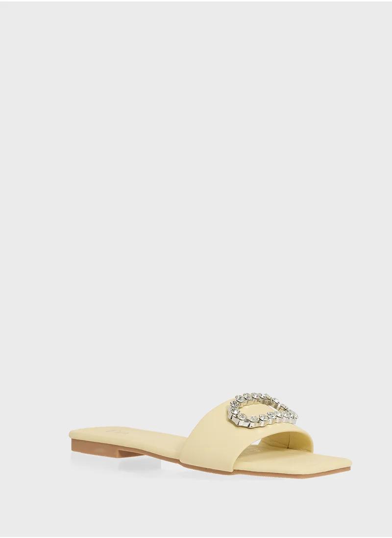 ELLA Diamante Flat Sandal