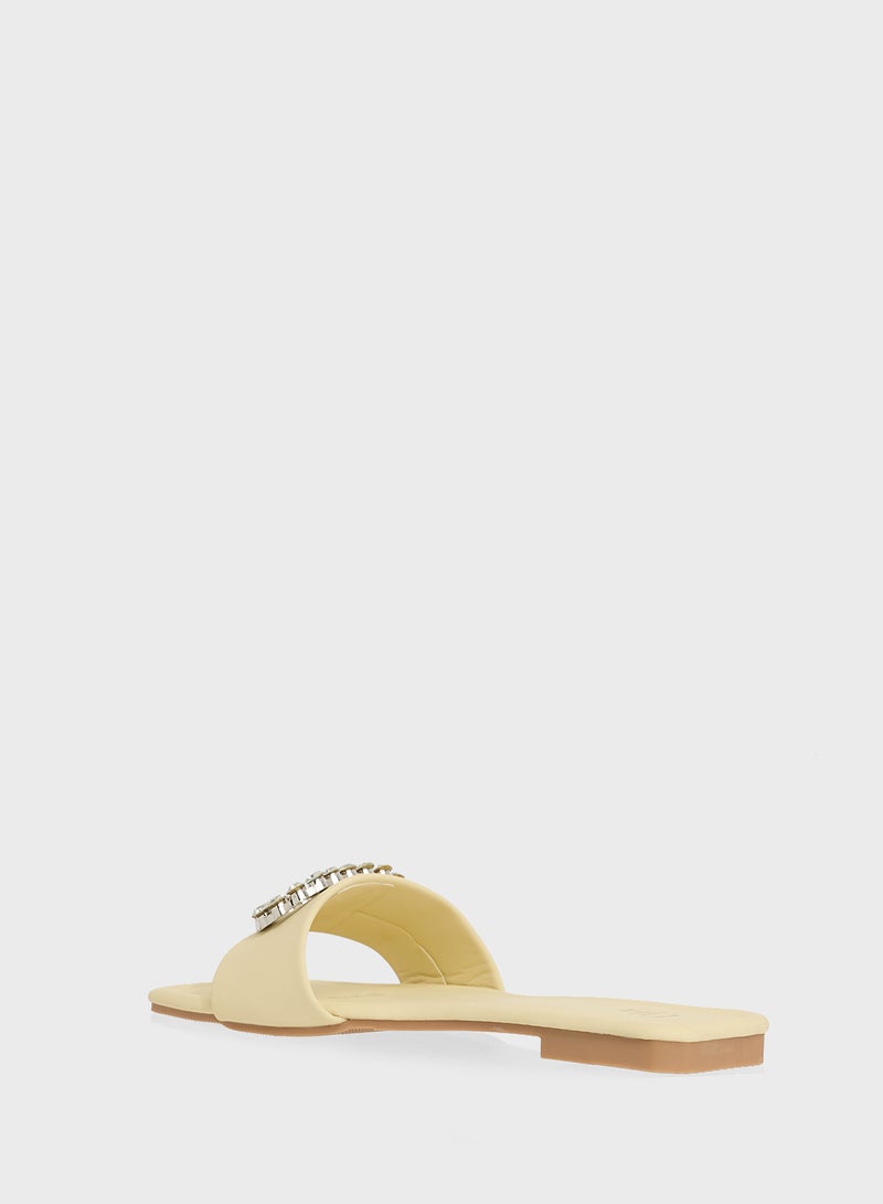 ELLA Diamante Flat Sandal - Image 3
