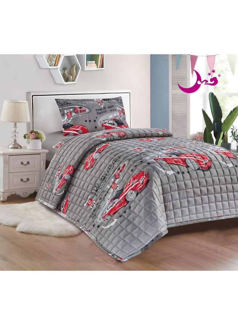 Moon 3-Piece Compressed Comforter Set Microfiber 