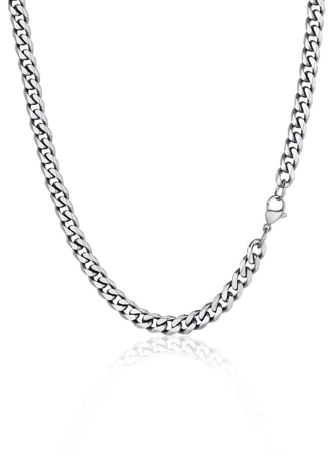PROSTEEL Necklaces Chocker Stainless Steel Necklace For Women Jewelry 6mm Simple Choker Fashionable Cuban Chain - Image 1