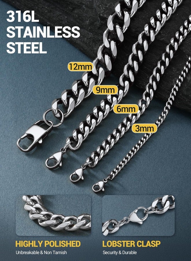 PROSTEEL Necklaces Chocker Stainless Steel Necklace For Women Jewelry 6mm Simple Choker Fashionable Cuban Chain - Image 5