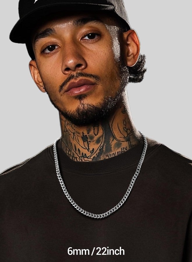 PROSTEEL Necklaces Chocker Stainless Steel Necklace For Women Jewelry 6mm Simple Choker Fashionable Cuban Chain - Image 2