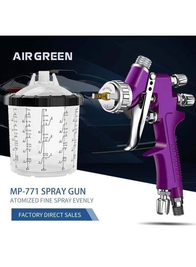 MP771 Air Green Professional Automotive Paint Gun 1 3mm Nozzle High Atomization - Image 2