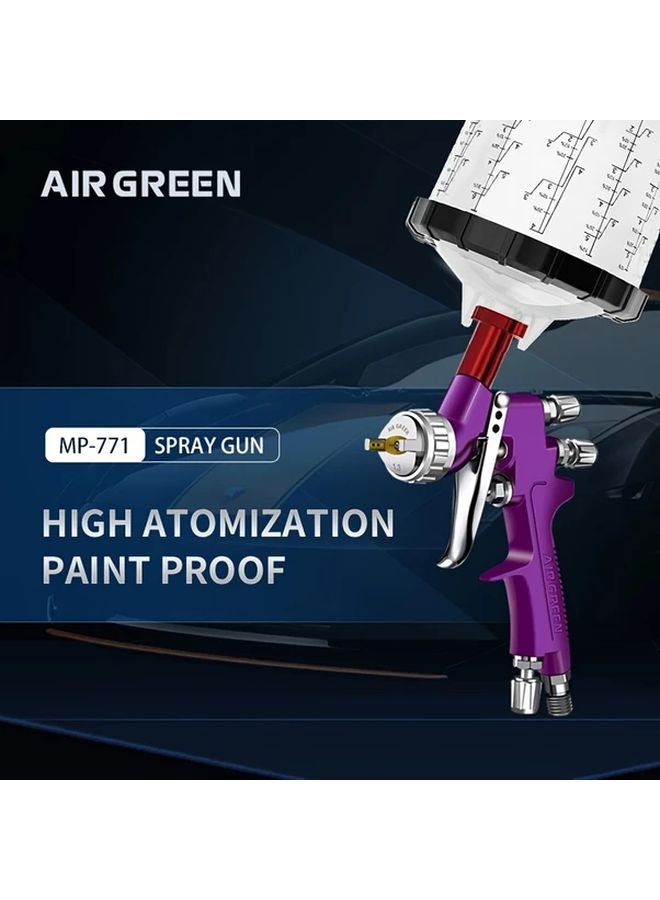 MP771 Air Green Professional Automotive Paint Gun 1 3mm Nozzle High Atomization - Image 5