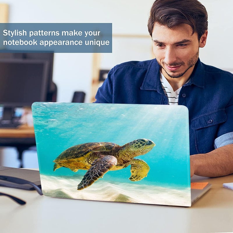 AORTDES 12.1 13 13.3 14 15 15.4 15.6 Inches Personalized Laptop Skin Sticker Universal Netbook Skin Sticker Reusable Notebook PC Art Protector Cover by AORTDE(Sea Turtle) - Image 3