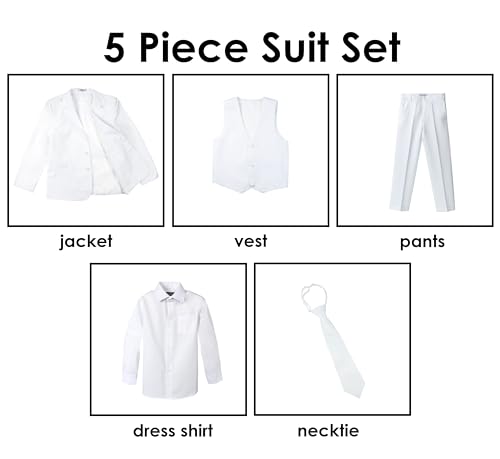 Spring Notion Boys' Formal White Dress Suit Set 3T - Image 3