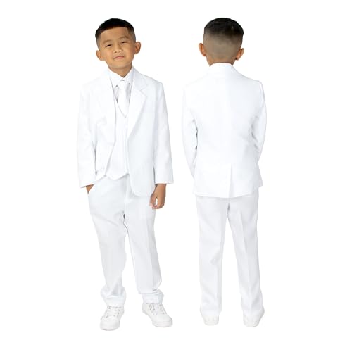 Spring Notion Boys' Formal White Dress Suit Set 3T - Image 2