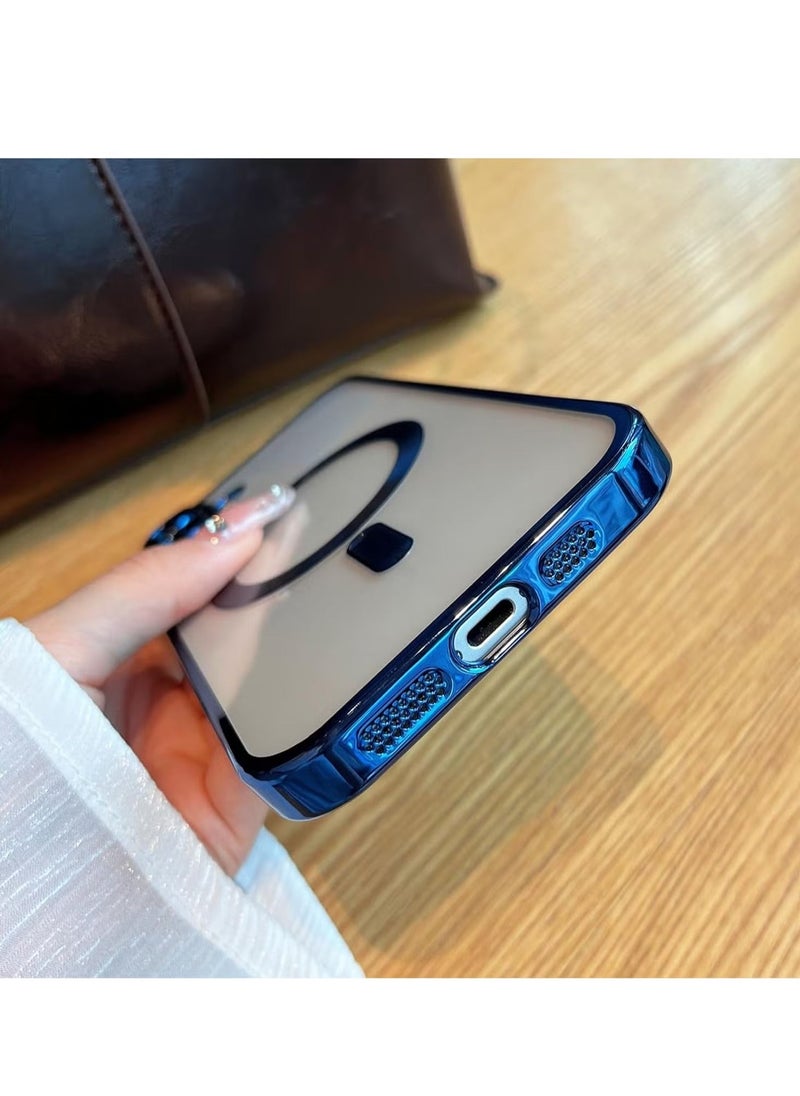 iPhone 16 Magnetic Case – Compatible with MagSafe, Built-in Camera Protector, Soft TPU Anti-Scratch Shockproof Slim Clear Case, Perfect Fit for iPhone 16 6.1 Inch