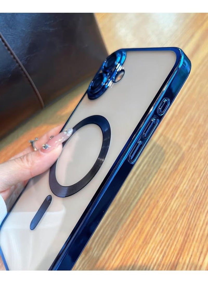 iPhone 16 Magnetic Case – Compatible with MagSafe, Built-in Camera Protector, Soft TPU Anti-Scratch Shockproof Slim Clear Case, Perfect Fit for iPhone 16 6.1 Inch