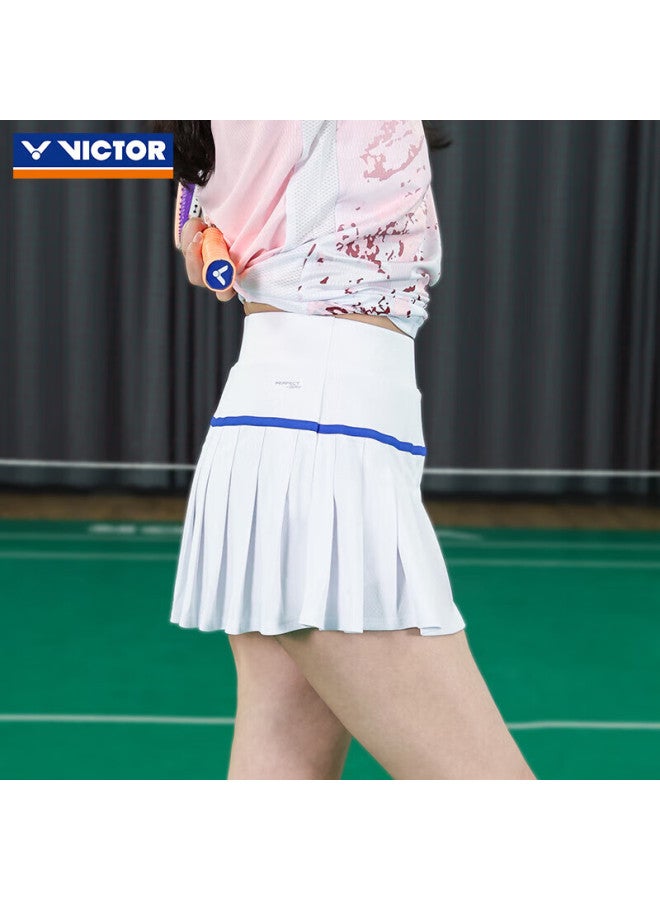 Victorvictor Women's Badminton Comfortable Training Compeion Knitted Sports Skirt K-41303 Bleached O - Image 2