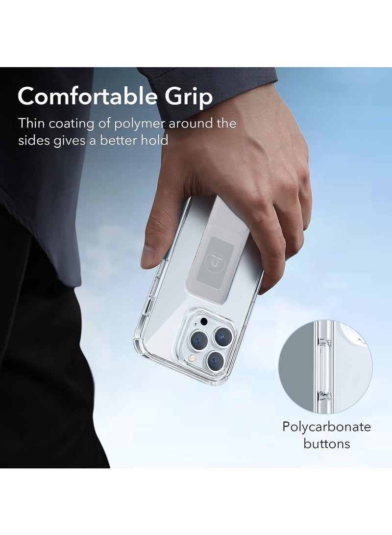 Wtech Apple iPhone 15 Pro 2023 TPU Hand Grip Air Pillow Case Cover - Clear/Grey - Image 4