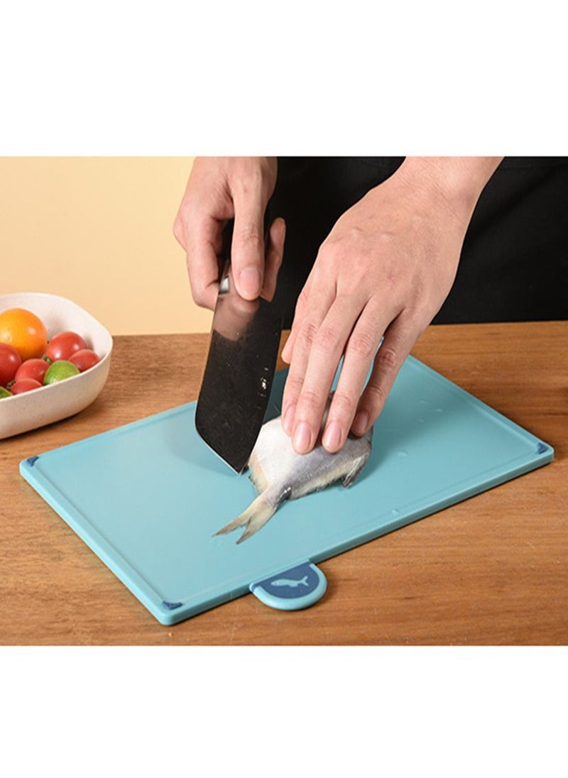 Arabest - Cutting Board Set of 4 with Stand，Plastic Non-slip Chopping Board，4-Color Durable Boards in Space Saving Storage Case - Image 1