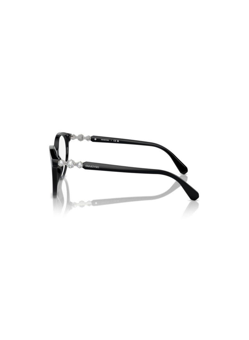 SWAROVSKI Swarovski Woman Round  Eyeglasses- Sk 2019 - Lense Size:50Mm - Dark Havana - Image 2