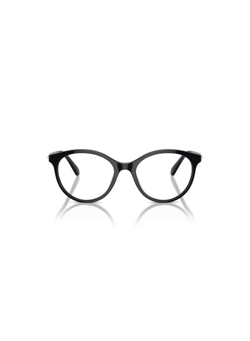 SWAROVSKI Swarovski Woman Round  Eyeglasses- Sk 2019 - Lense Size:50Mm - Dark Havana - Image 4