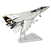 NUOTIE F14 Tomcat VF84 Jolly Rogers 172 Scale DieCast Metal PreBuilt Fighter Jet Model with Detachable Missiles and Adjustable Tail Fins Military Enthusiasts Gift - Image 3