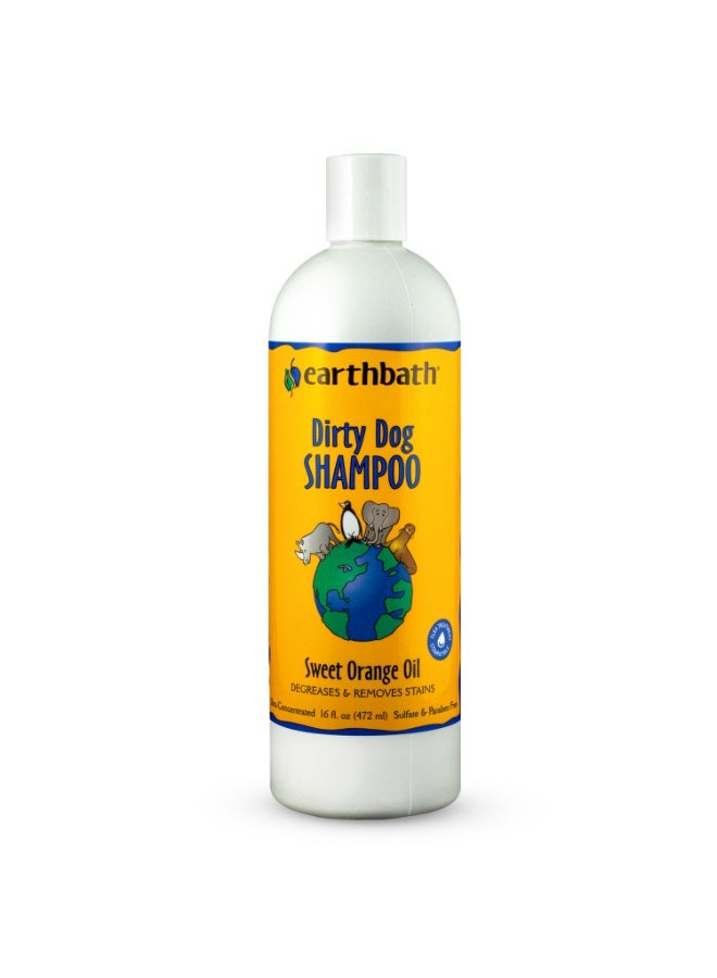 earthbath Dirty Dog Shampoo, Sweet Orange Oil, 16 oz