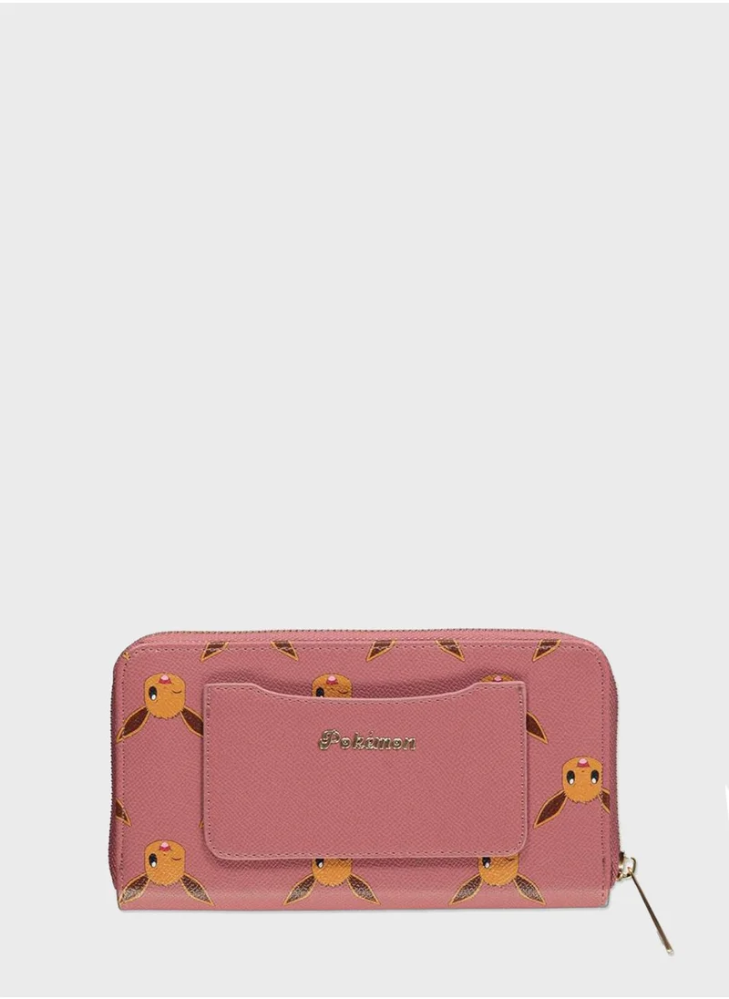 DIFUZED Printed Zip Around Purse