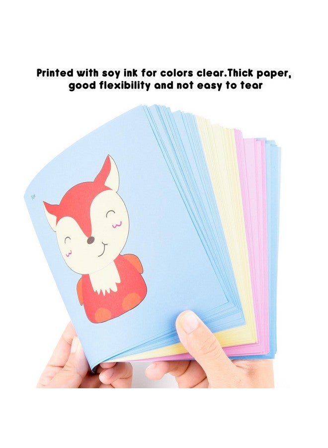 ASTARON 2 Kids Safety Scissors with 100 Pcs Paper Cutting for Paper Craft Supplies, Kids Preschool Training Scissors, Art Craft Plastic Scissors for School Supplies and Scrapbooking Supplies - Image 4