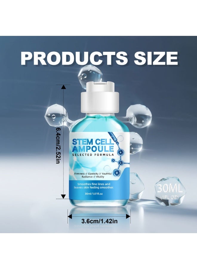 jalan Selected Formula Small Blue Bottle Essence, Dual Bottle Design for the Face, Precisely Tackles Skin Relaxation Issues, Helps Restore Firmness and Elasticity, Revives Radiant Glow, Creates a Youthful Complexion, 30ml*2 - Image 3