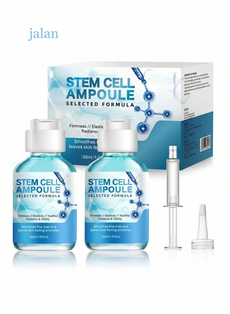 jalan Selected Formula Small Blue Bottle Essence, Dual Bottle Design for the Face, Precisely Tackles Skin Relaxation Issues, Helps Restore Firmness and Elasticity, Revives Radiant Glow, Creates a Youthful Complexion, 30ml*2 - Image 1