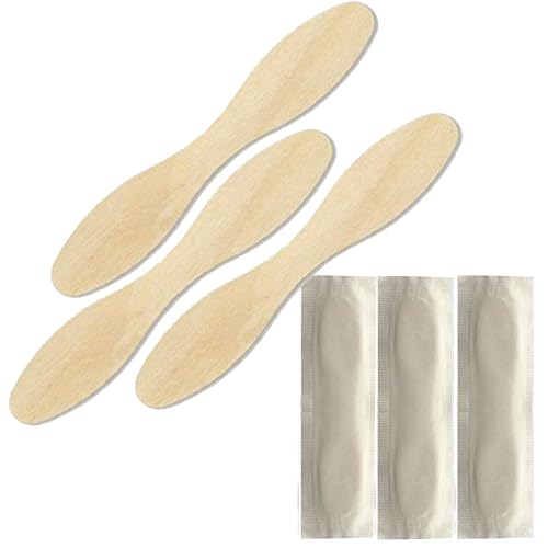 Perfect Stix - ASO24W12PO5-100 Wooden Craft Stick/Plain Taster Spoon, Paper Wrapped, 5" Length (Pack of 100) - Image 1