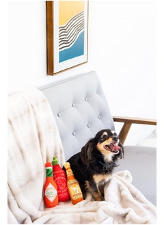 pearhead Hot Sauce Dog Toys, Set Of 3, Hot Sauce Toy Set For Dogs, Must Have Toys For Pet Owners, Plush Chew Toys Set Of 3  - Image 4