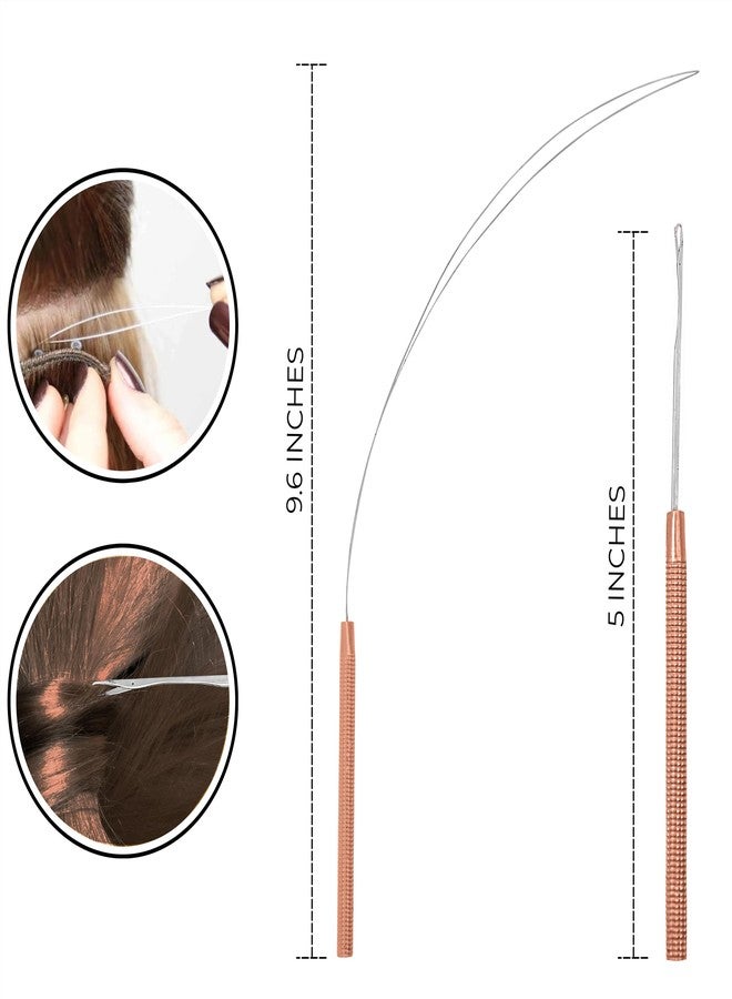 SIVOTE Professional Hair Extension Tools Kit Stainless Steel, Microlink & Itip Extensions Tool Kit, Rose Gold - Image 4