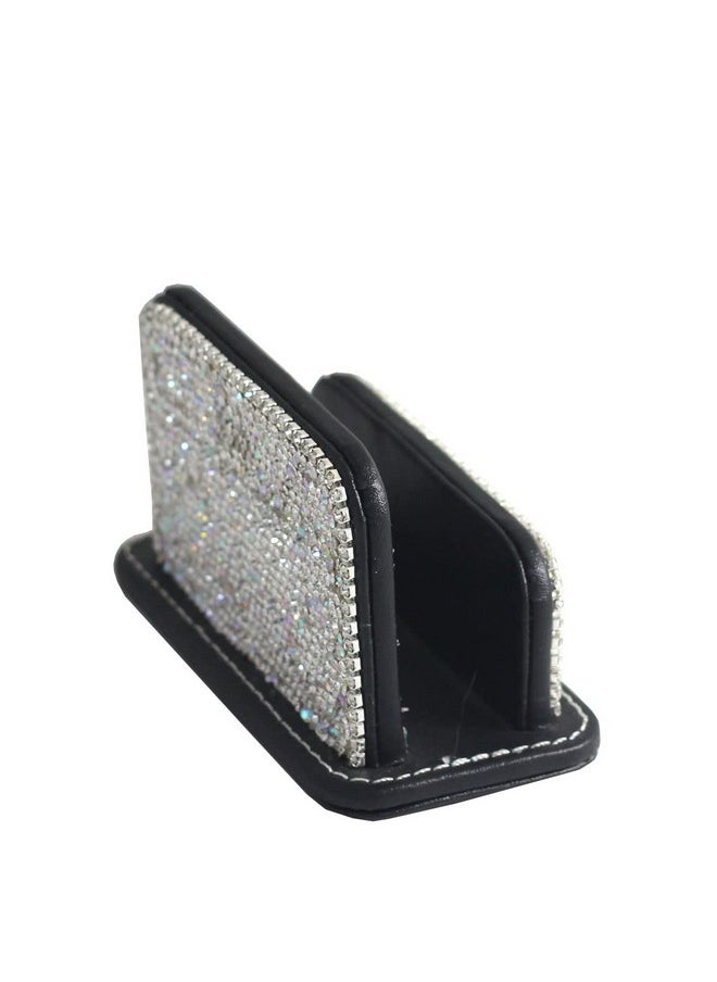 Bestbling - Bling Pure Handmade Bling Bling Rhinestones Stainless Steel Metal Business Card Holder Name Card Case (Vertical) - Image 1