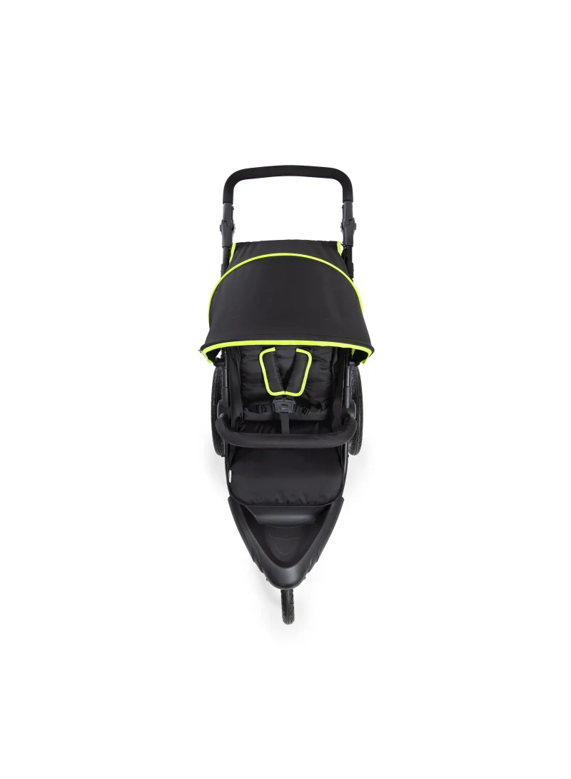 هوك Runner Black Neon Robust All Terrain Buggy Xl Pneumatic Air Wheels, Jogging And Running Style Pushchair With Raincover